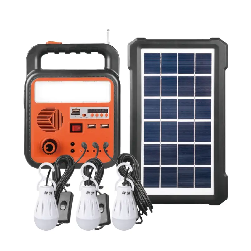 5W LED 太陽光発電ステーション キット 充電式